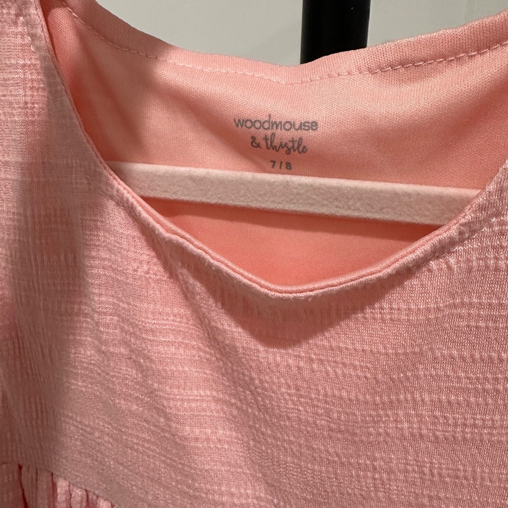 Pink Ruffled Kids Dress - Picture 3 of 6